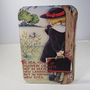 Vintage Mary Engelbreit 3-D stand up sign 10" tall "The Real Voyage..."